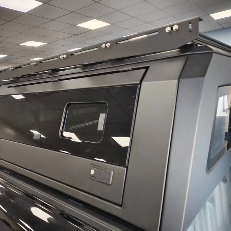 Milled Aluminum Waterproof High Pickup Truck Canopy Heavy Duty Off Road Cargo Storage Modified Exterior Accessories