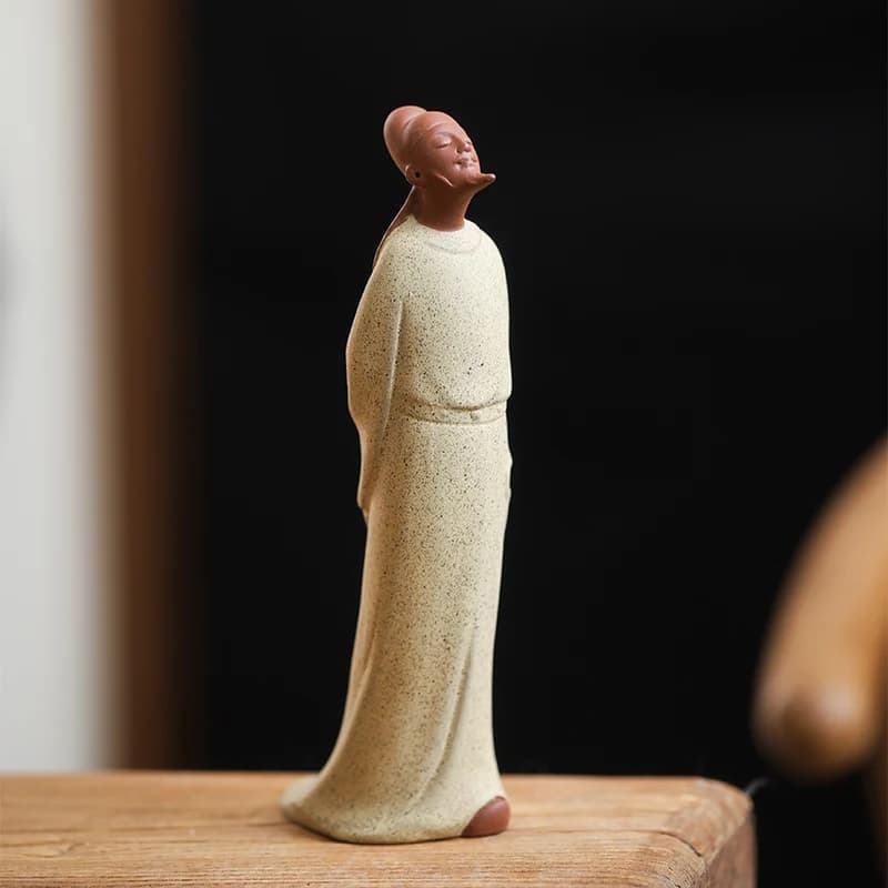 Li Bai statue ancient figure ceramic sculpture home desktop display handicrafts decorative ornament