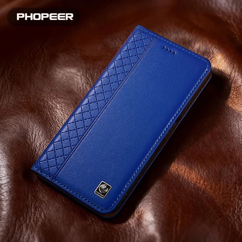 Luxury leather flip phone case for Redmi  Note 11 Pro 9S Pro Max 8 Pro 8T 7 Pro 6 5 Pro Flip Phone Case Napa Grid Pattern
