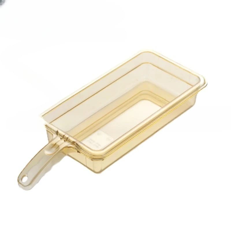 High temperature resistant parts basin PPSU brown visual plastic incubator display food plate GN Pan catering fast food