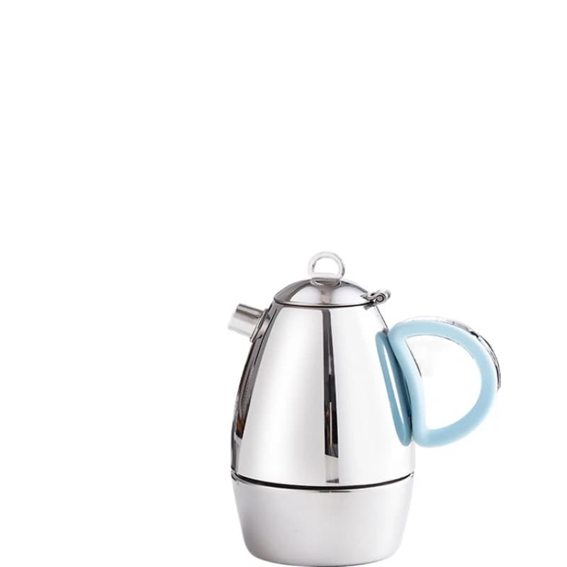 Mocha pot Stainless steel household coffee pot Convenient Italian coffee pot Import exhaust valve