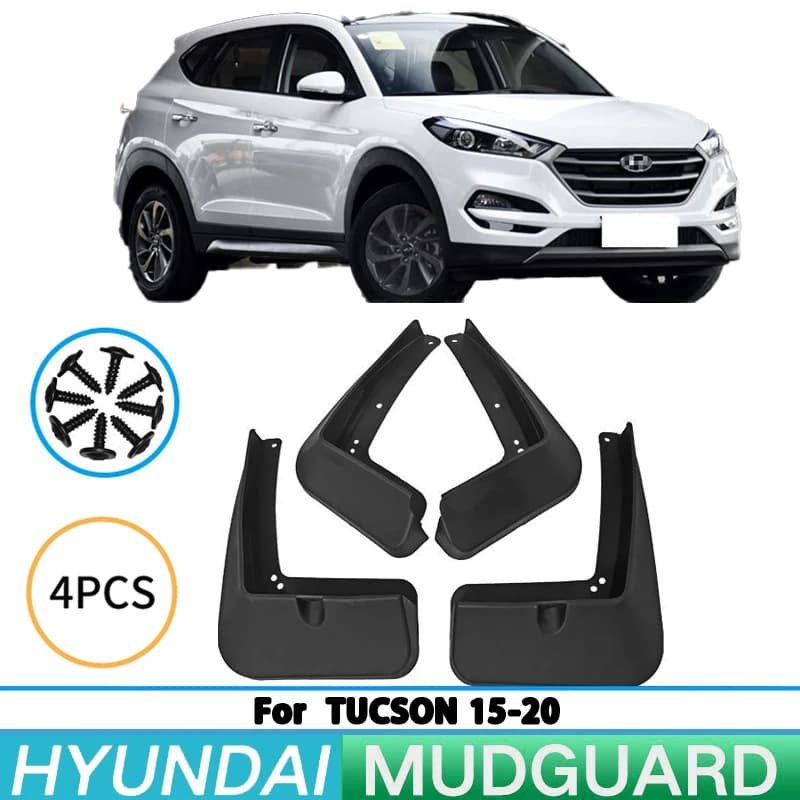 For 2015-2020 Hyundai Tucson Tucson Tire Fender Splash Guard Front and Rear Wheel Fender Auto Parts