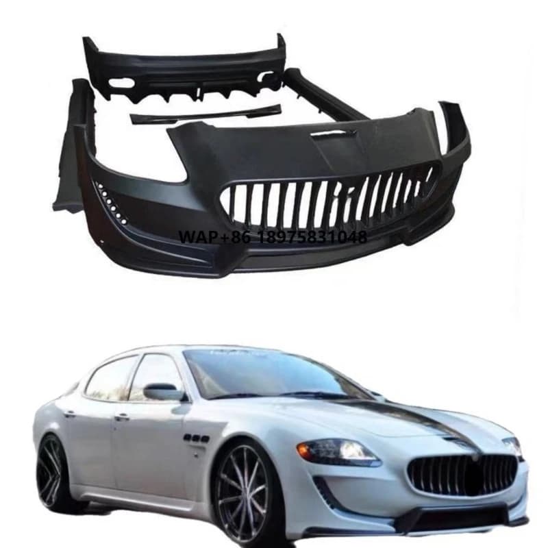 For Quattroporte FD Style Body Kit Front Bumper Rear Bumper Side Skirts