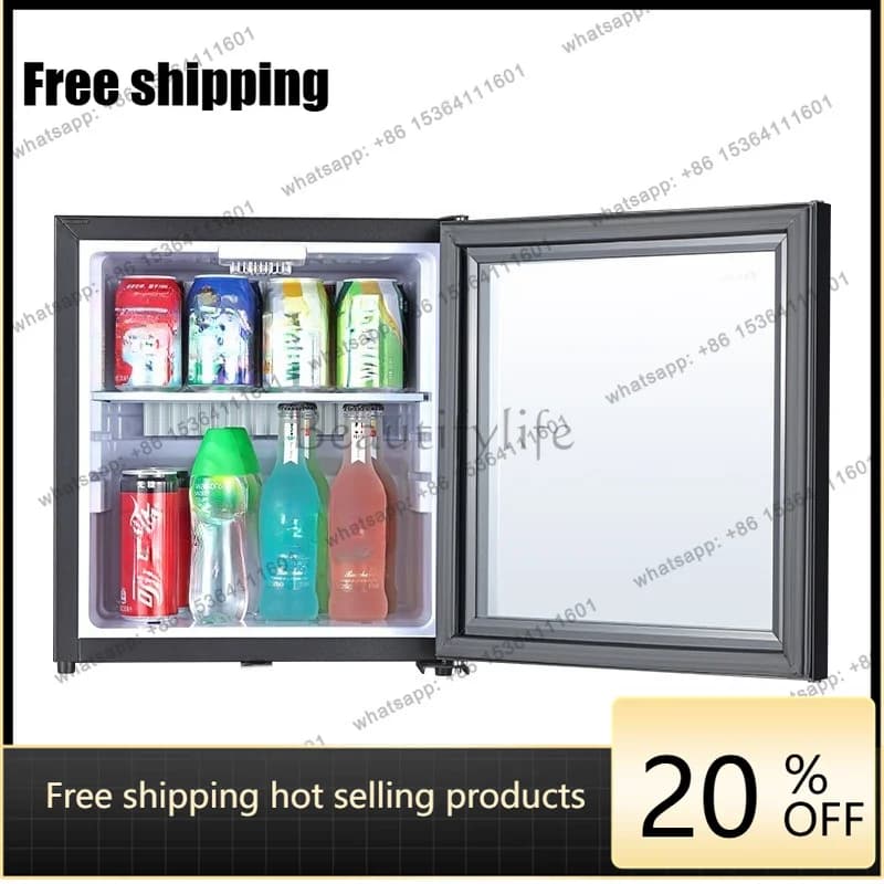 YJ Silent Energy Saving Mini Bar Refrigerator Commercial Small Cooler For Hotel Apartment Dorm Tea Beverage Storage