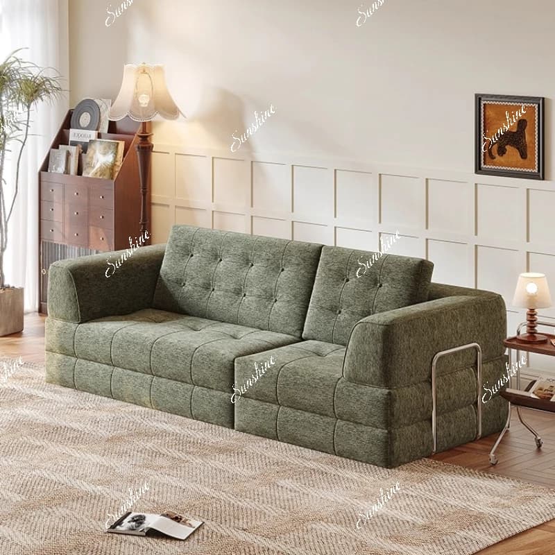 Furniture medieval fabric sofa bed folding dual-purpose tatami module, floor-to-ceiling, multi-functional