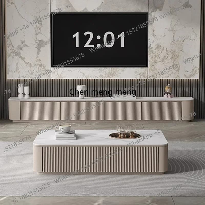Rock Slab Floor TV Cabinet Modern Designer Organizer Universal Hallway Dollhouse Tv Table Fireplace Nordic Muebles Furniture RR
