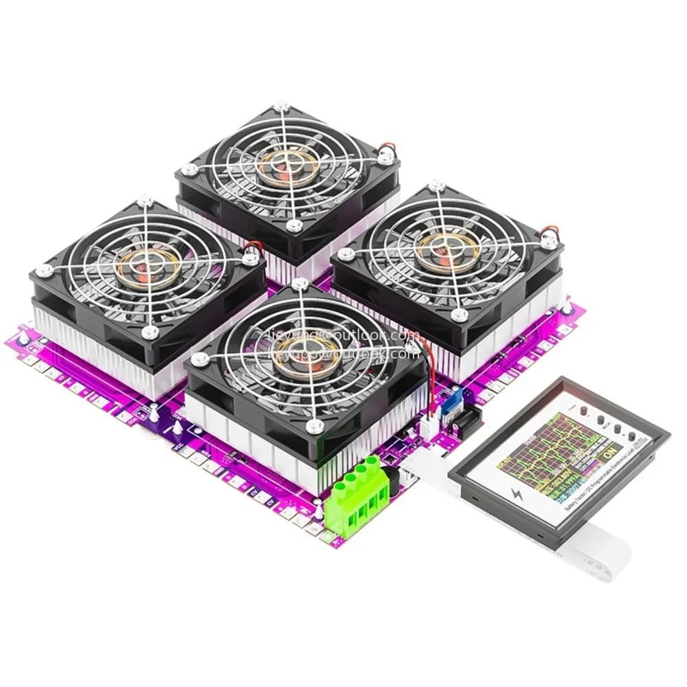 DL24MP 600W Car Power Electronic Load Voltage Indicator Battery Tester 18650 Pack Capacity  USB DC 72V Checker Tools