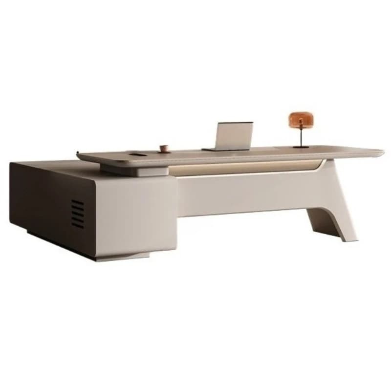 Designer European Boss Table Light Luxury Modern Reading Unique Unusual Desks High Quality Executive Cabinets Muebles Furniture