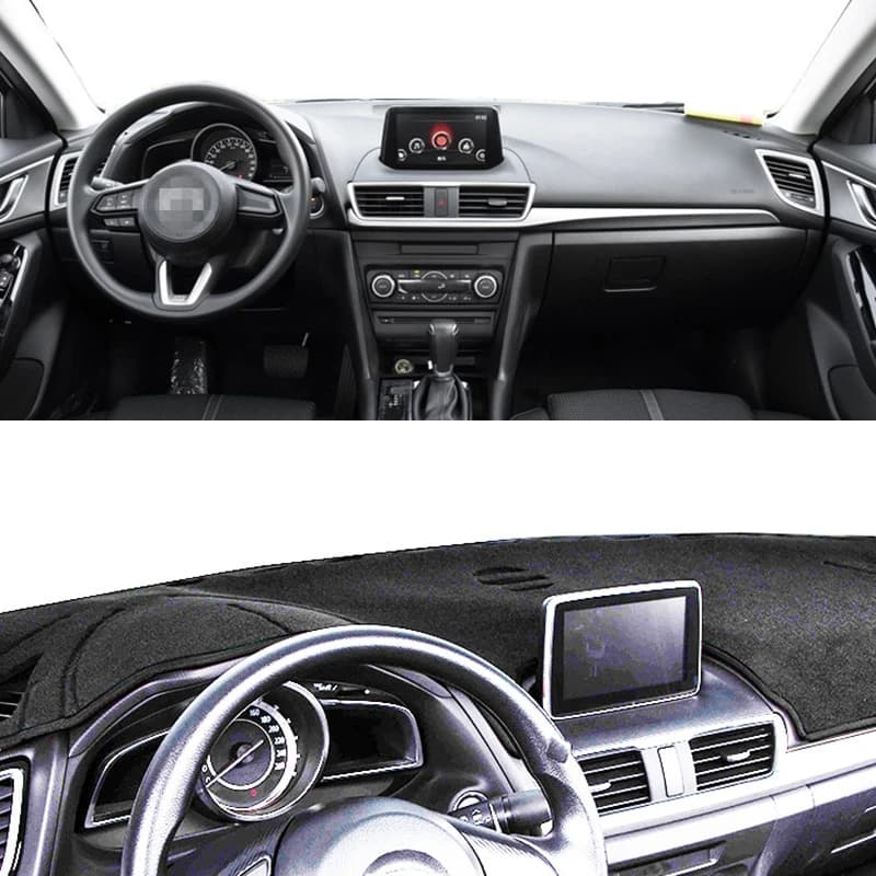 Car Dashboard Cover Dash Protect Mat For Mazda 3 BM BN Axela 2014 2015 2016 2017 2018 SunShade Instrument Carpet Rug Accessories