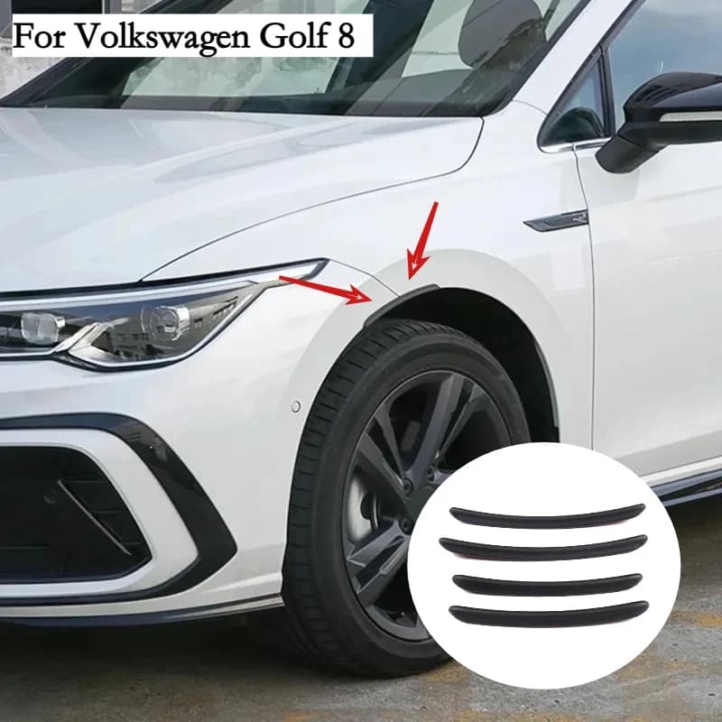 For Volkswagen Golf 8 MK8 2020-2022 Accessories Car Bumper Fender Flare Mud Flap Splash Guards Wheel Eyebrow Lip