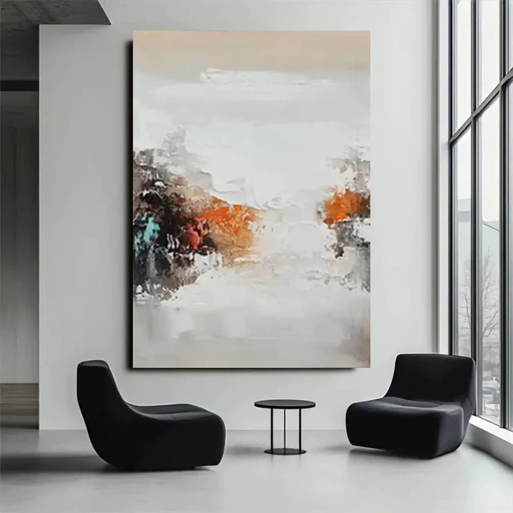 100% Hand-painted Oil Painting Green Theme Wall Art Modern Living Room Hang Pictures Abstract Landscape Decor Cancas Paintings