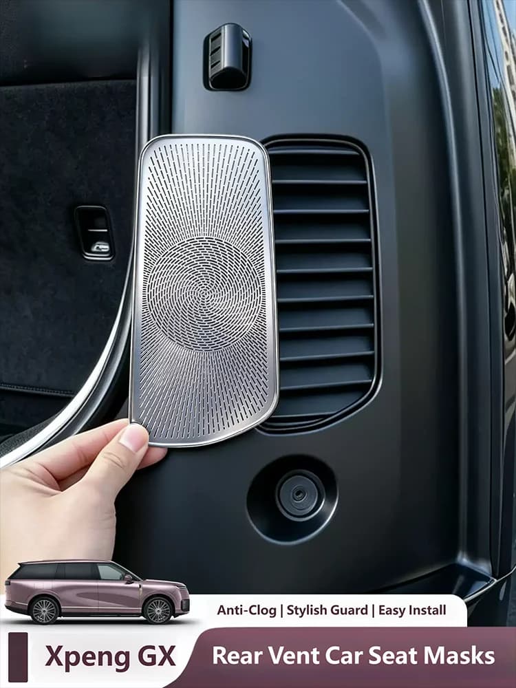 For Xpeng GX 2026 2027 Exhaust Masks On Both Sides Of The Tailgate Automotive Modification Supplies Stainless Steel Dust Cover