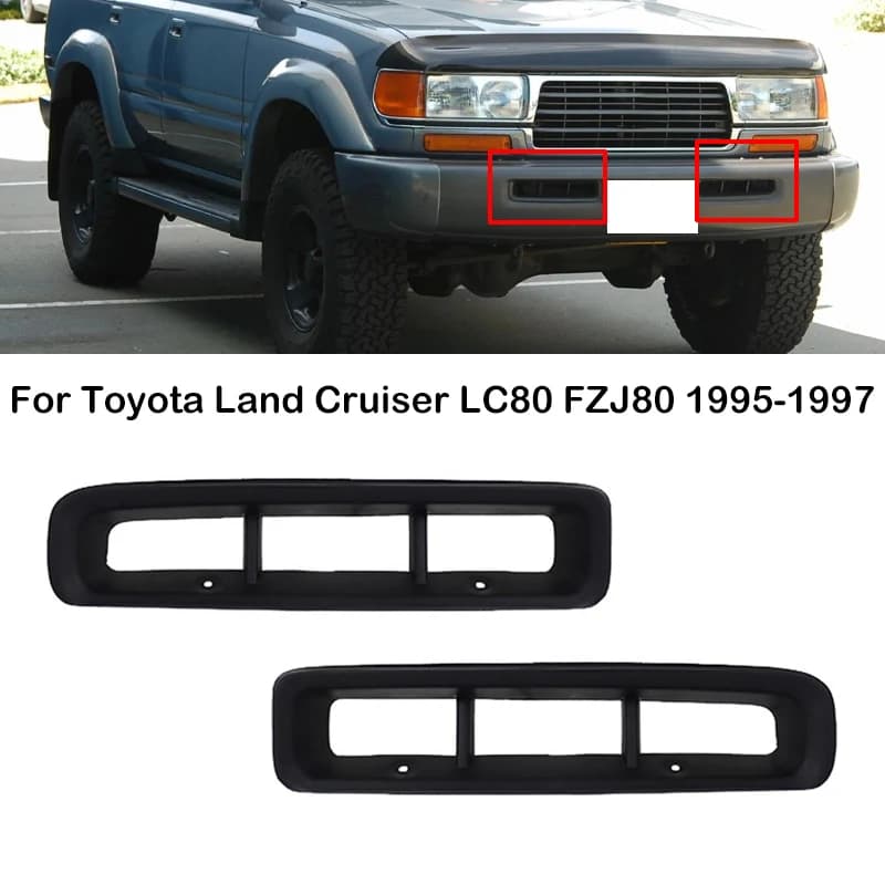 For Toyota Land Cruiser 80 LC80 4500 FZJ80 1995 1996 1997 Car Front Bumper Trim Lid Front Bumper Grille Frame Decoration Trim