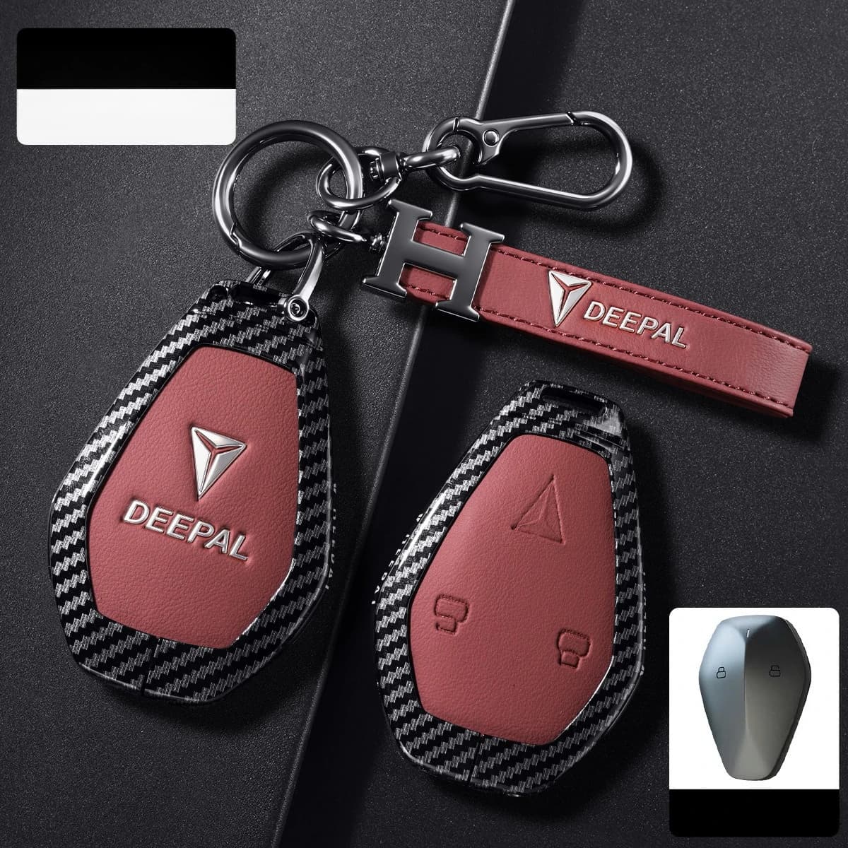 Zinc Alloy Car Key Case Cover Shell Protector Fob Holder for Deepal L07 L06 SL03 S05 S07 G318 S09，keychain Accessories