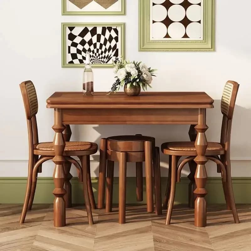 Wooden Large Dining Table Waterproof Oilproof Restaurant Coffee Safe Dining Table Kitchen Salon Mesas De Jantar Trendy Furniture
