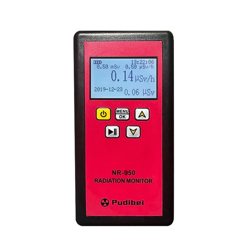 Portable Nuclear Radiation Detector with Sound, Vibration & Light Triple Alarm
