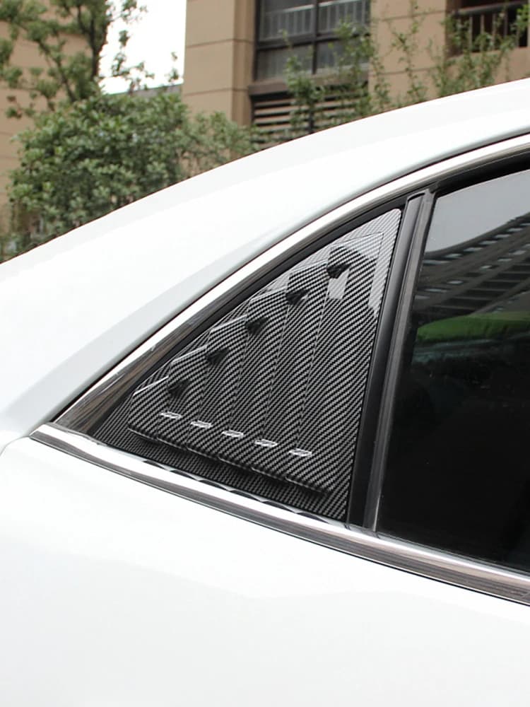 For Chevrolet Malibu 2011-2014 Rear Triangular Window Blind Shades Louver Molding Cover Sticker Trim Accessories Car-Styling
