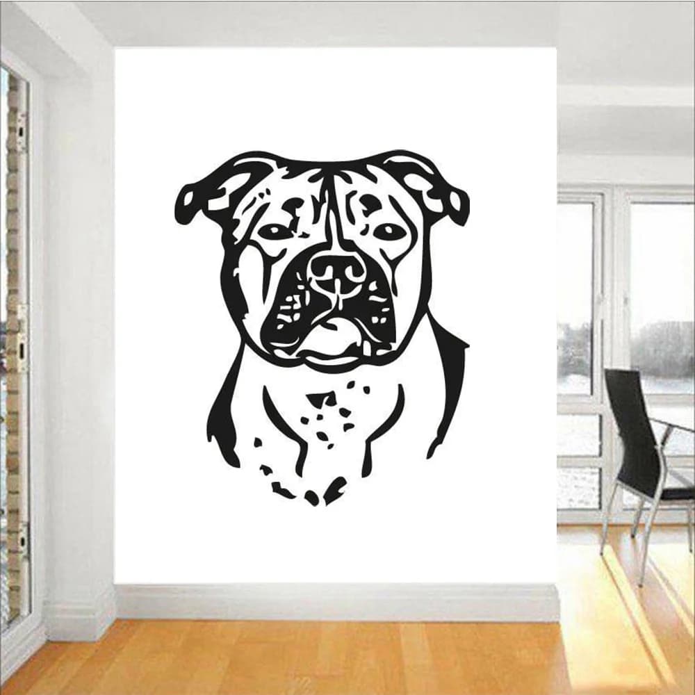 POOMOO WALL DECALS, FRENCH BULLDOG WALL STICKER CAR BUMPER STICKER FRANCES DOG VINYL DECALS