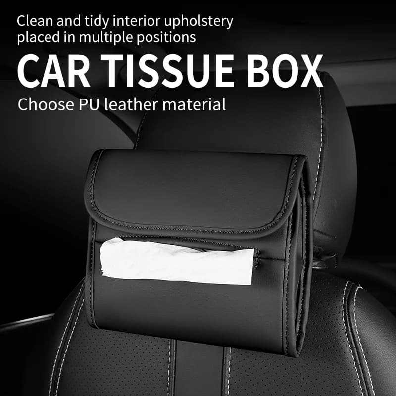 1 Piece Car Interior Tissue Box Towel Sets Car Sun Visor Tissue Box Holder Auto Interior Storage Decoration Accessories