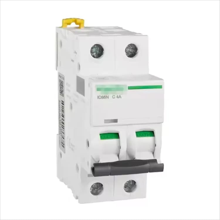 Acti 9 IC65N Mini Breaker Tripping Curve C 2P 4A Magnetic High Accuracy 1 Year Warranty A9F18204