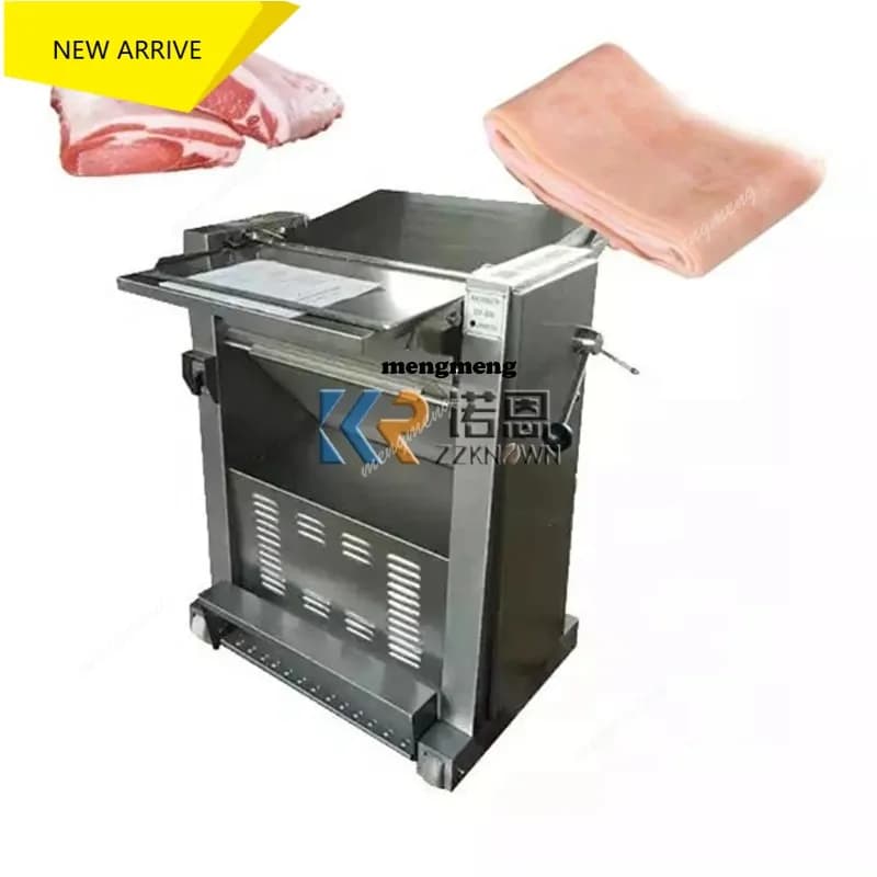Pork Rind Meat Skinner Slicer Lamb Pig Beef Skin Fat Removing Slice Peel Remove Peeler Cutting Machine For Sale