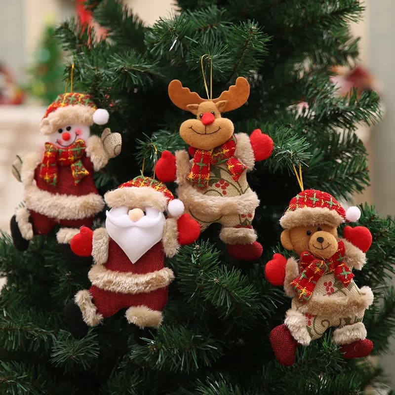 Christmas Tree Decoration Pendant Christmas Doll Cute Puppet Pendant Christmas Children's Gift Home Decoration Pendant