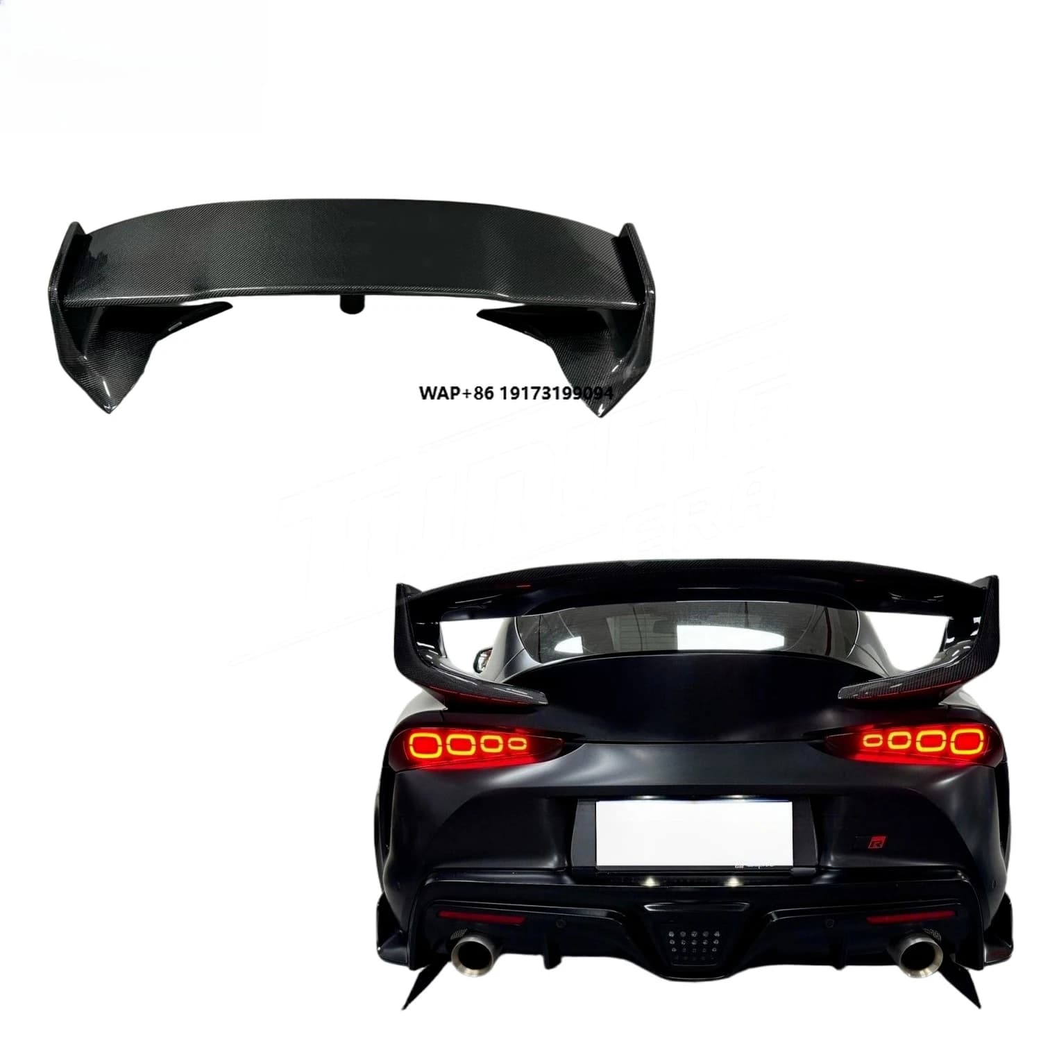 1:1 Design ST Style Rear Spoiler for 2019 on  Supra MK5 A90 A91 Perfect Fitment Car