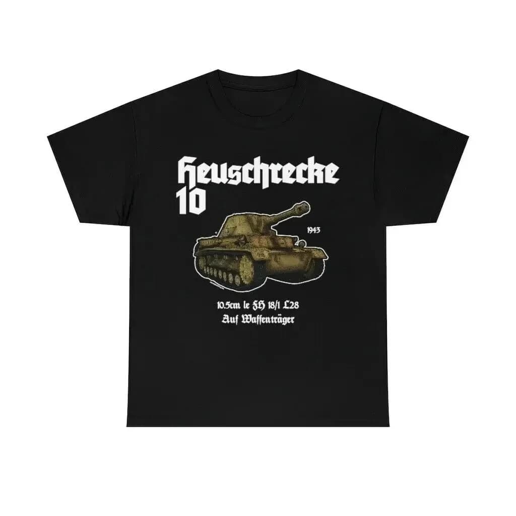 Army Panzer Heuschrecke 10 Self-Propelled Howitzer T-Shirt 100% Cotton O-Neck Short Sleeve Summer Casual Mens T-shirt