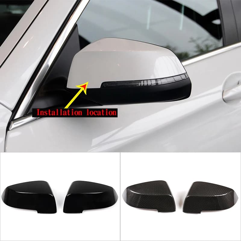 For BMW 5 6 7 series F10 F11 F07 F06 F12 F13 F01 F02 F03 F04 Car Side Door Rearview Mirror Cap Cover Trim Exterior Accessories