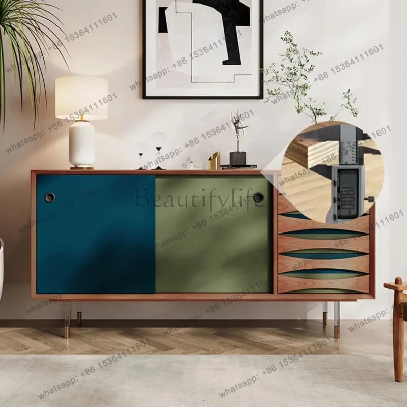 YJ Modern dining side cabinet, bedroom TV storage storage cabinet, Nordic simple wind door entrance cabinet