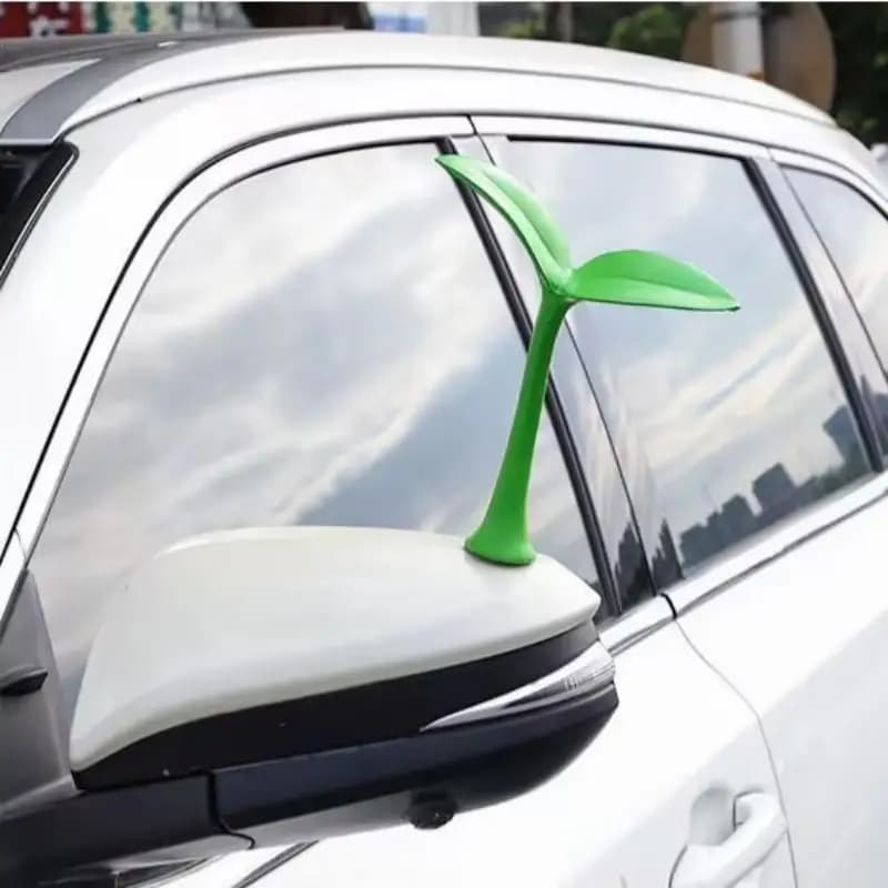 3D Vehicle Exterior Decoration Bean Sprout and Flower Bud Roof Ornament for Creative Personalization Use