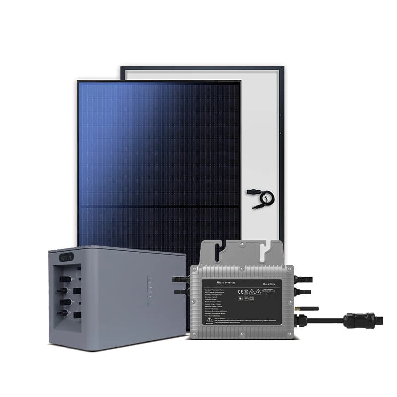 Solar Micro Inverter All in One 800w Balcony Solar Panel System Plug and Play With Battery