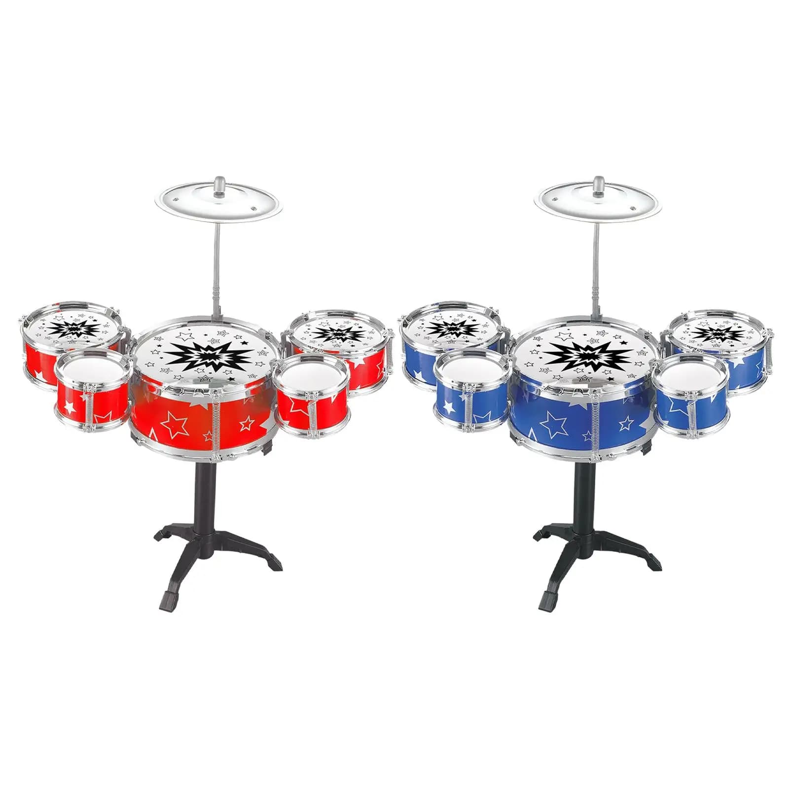 【Hot】Kids Drum Kits Preschool Learning Toy Music Enlightenment Mini Drum Set Simulation for Boys Kids Preschool Children Gifts