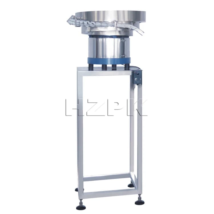Auto Bottle Bulk Lid Bowl Screw Cap Vibrating Table Capping Feeder Machine