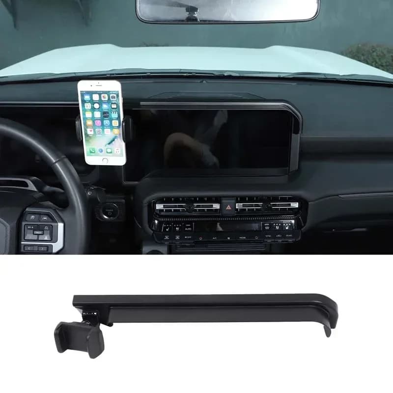 ABS Black For Toyota Land Cruiser Prado 250 LC250 2024+ Car Navigation Screen Visor Mobile Phone Stand Car Interior Accessories