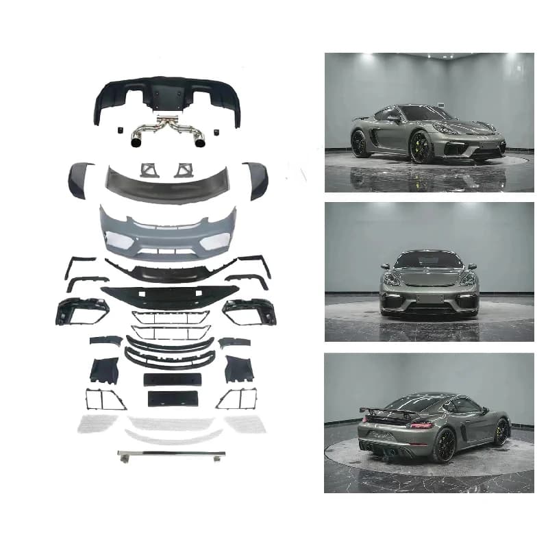 Universal GT4 Style Body Kit Boxster Cayman 982 718 Exterior Sport Universal Fit Car Guard