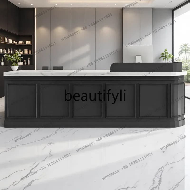 D30  Milk tea shop cafe checkout page bread dessert shop, flower shop reception desk customization