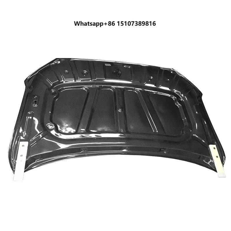Double Side Carbon OEM Style Carbon Fiber Hood for Elantra 2016-2017 New Bolt-On Vented with Bolts