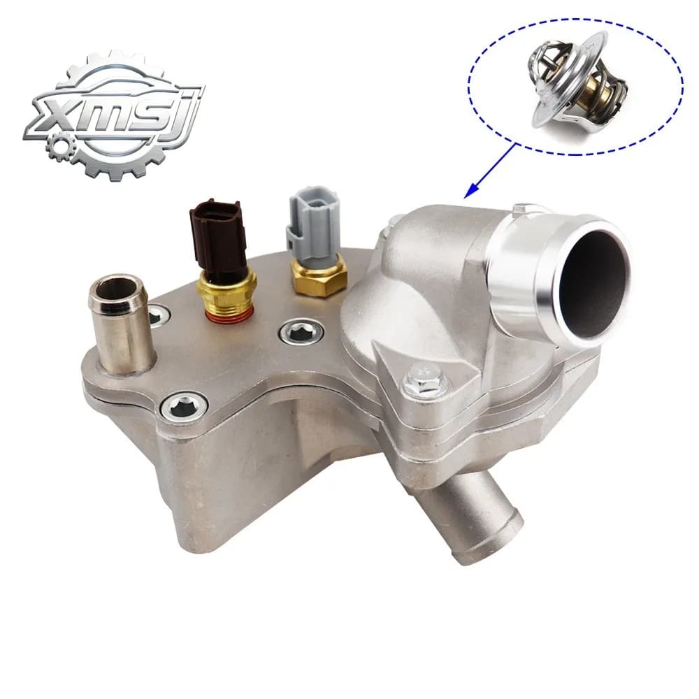 2L2Z8592BA termostato  aluminio, cubierta  carcasa, refrigerante  motor, salida  brida  agua para Ford Explorer Mercur