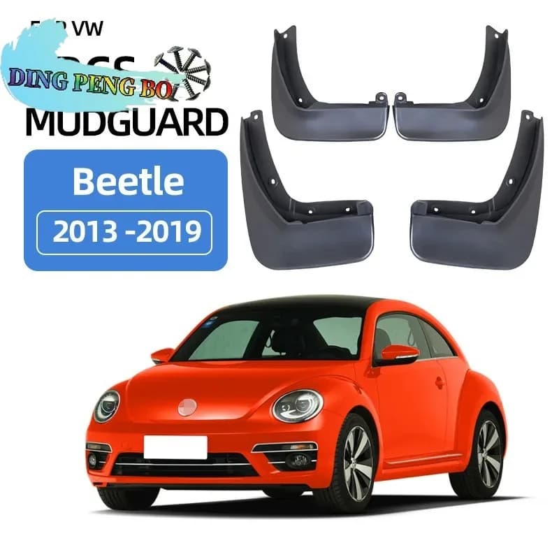 For VW Beetle (A5) 2013-2019 Mudflaps Splash Guards Front Rear Mud Flap Mudguards 2013 2014 2015 2016 Set Molded Mud Flaps