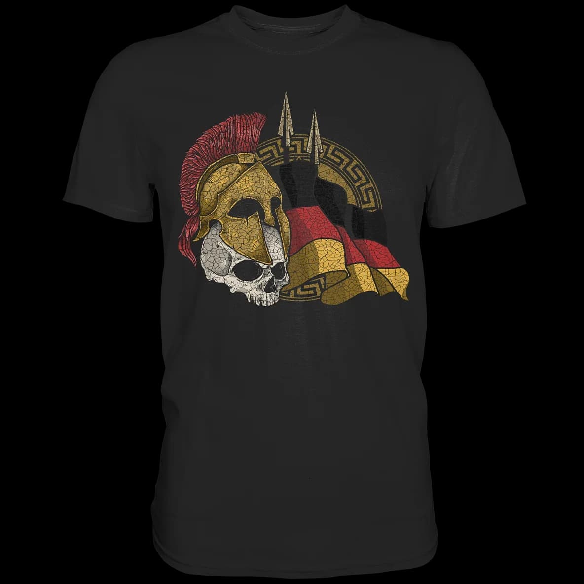 Novel  Spartan Warrior Skull Helmet T Shirt. Short Sleeve 100% Cotton Casual T-shirts Loose Top Size S-3XL
