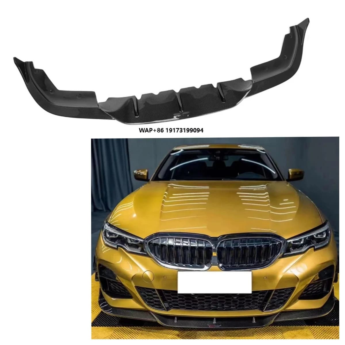 Carbon Fiber TK Style Front Bumper Lip Front Splitters for 3 Series G20 G28 Pre-LCI 2020+ Body Kit G20 Carbon Front Lip