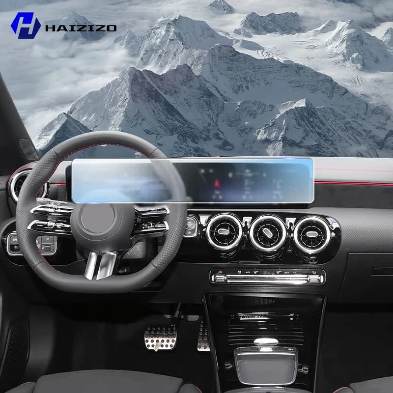 For Mercedes-Benz CLA V177 C178 2020-2025 LCD Screen Anti fingerprint Matte TPU film Car navigation screen protector film PPF