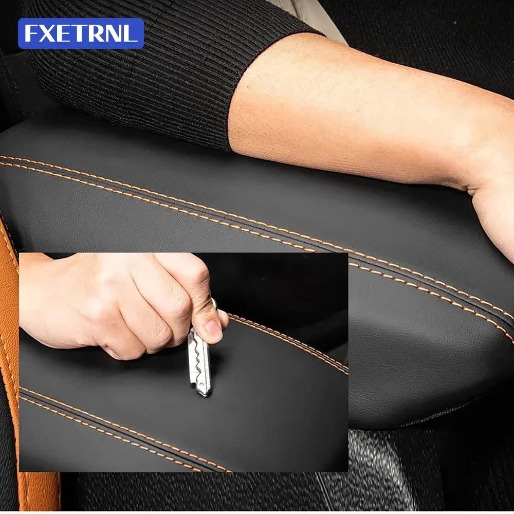 For Ford Ranger 2023 2024 Leather Armrest Box Protective Cover Modification Organizer Arm Rest Lid Interior Trim Accessories