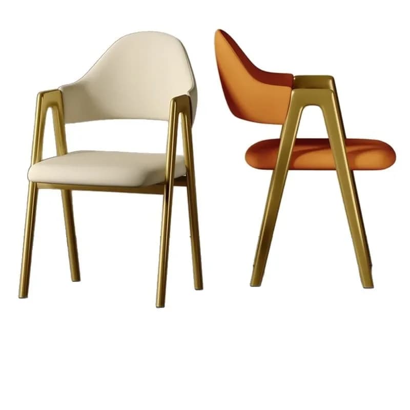 Light luxury dining chair, home leisure back chair, simple modern stool