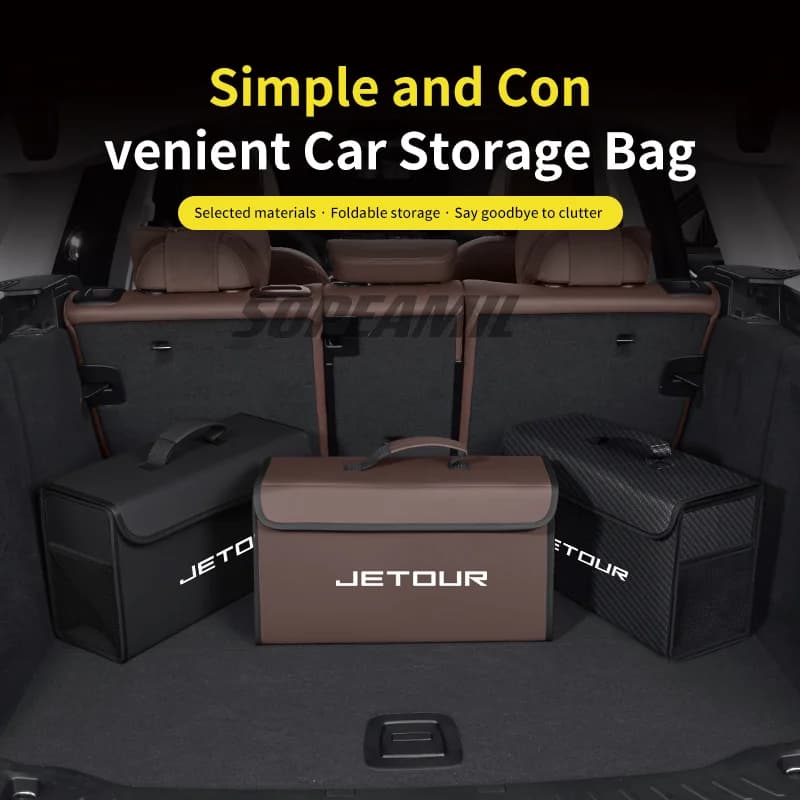 Car Trunk Organizing And Storage Box For Chery Jetour X70 Coupe X90 Plus X95 EV i-DM T1 T2 L7 L9 G700 Mountain Sea T2 T3 i-DM
