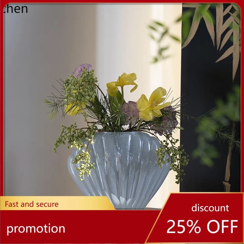 HXL Glass Vase Home Decor Ornament Tabletop Hydroponic Vase