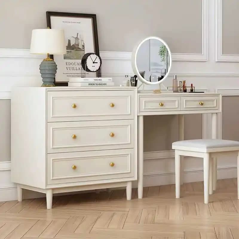 PYH solid wood makeup table ash wood light luxury combination dresser desk integrated modern simple chest