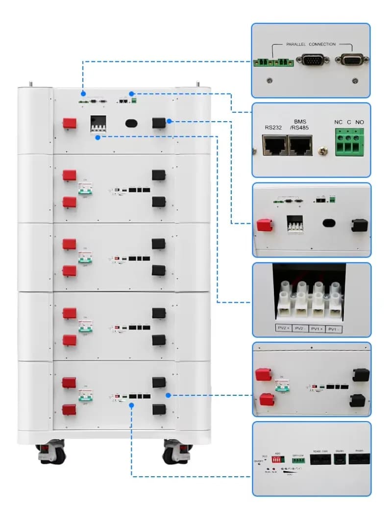 Xulichi XC003 Home Energy Storage System LiFePO4 Battery Pack 48V 10-20Kw Power Supply IP65 Protection Class Stackable