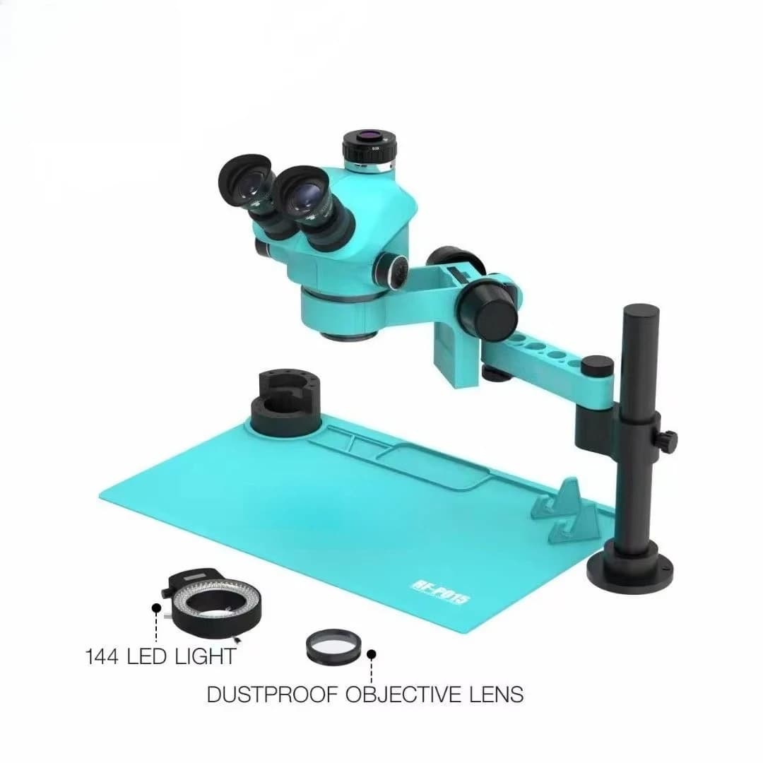 Microscope RF-7050pro- FO19 360 Degree Rotatable Mobile Repair Digital Trinocular Electronic Microscope for Cell Phone
